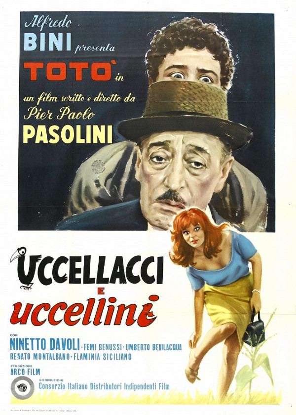 Stiahni si Filmy s titulkama Dravci a vrabci - Uccellacci e uccellini (1966)[1080p][HEVC] = CSFD 75%