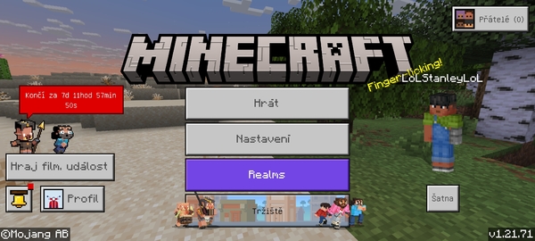 Stiahni si Mobil, PDA Minecraft Bedrock Edition [v.1.21.71] (Android)