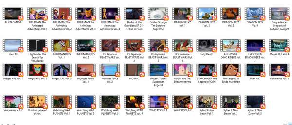 Stiahni si Filmy Kreslené Zbierka amerických a japonských animakov starších [720p/1080p¨]