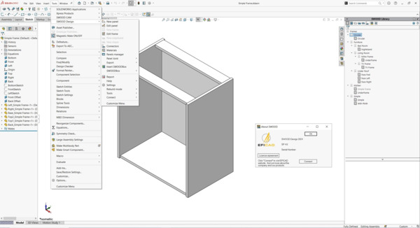 Stiahni si Programy EFICAD SWOOD 2024 SP4.0 for SolidWorks 2010-2025 (x64)