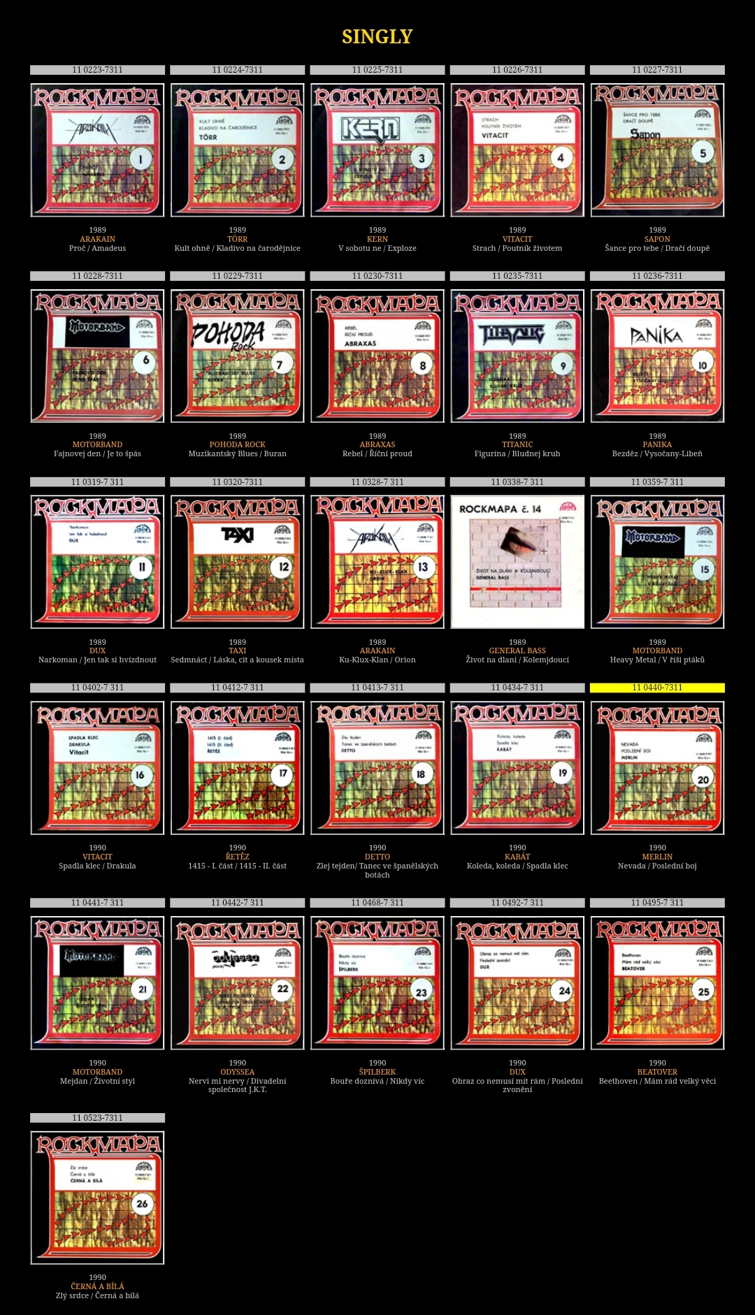 Stiahni si Hudba Various Artist - Rockmapa (SP) (1989 - 1990)