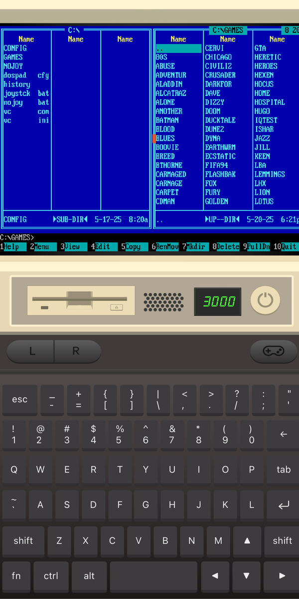 Stiahni si Mobil, PDA Emulator a 120 DOS her na iPhone. 