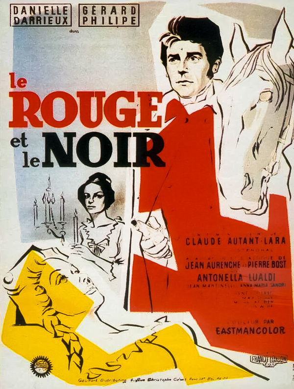 Stiahni si Filmy CZ/SK dabing Červený a černý / Le Rouge et le noir (1954)(CZ)[720p][TvRip][HEVC] = CSFD 78%